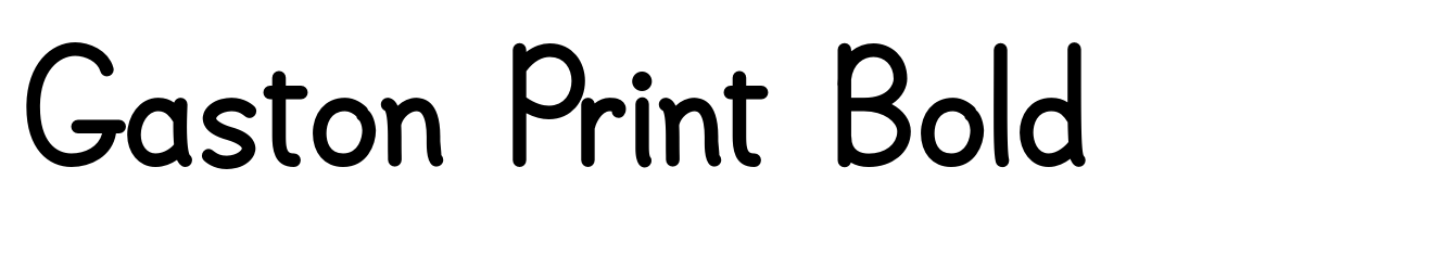 Gaston Print Bold